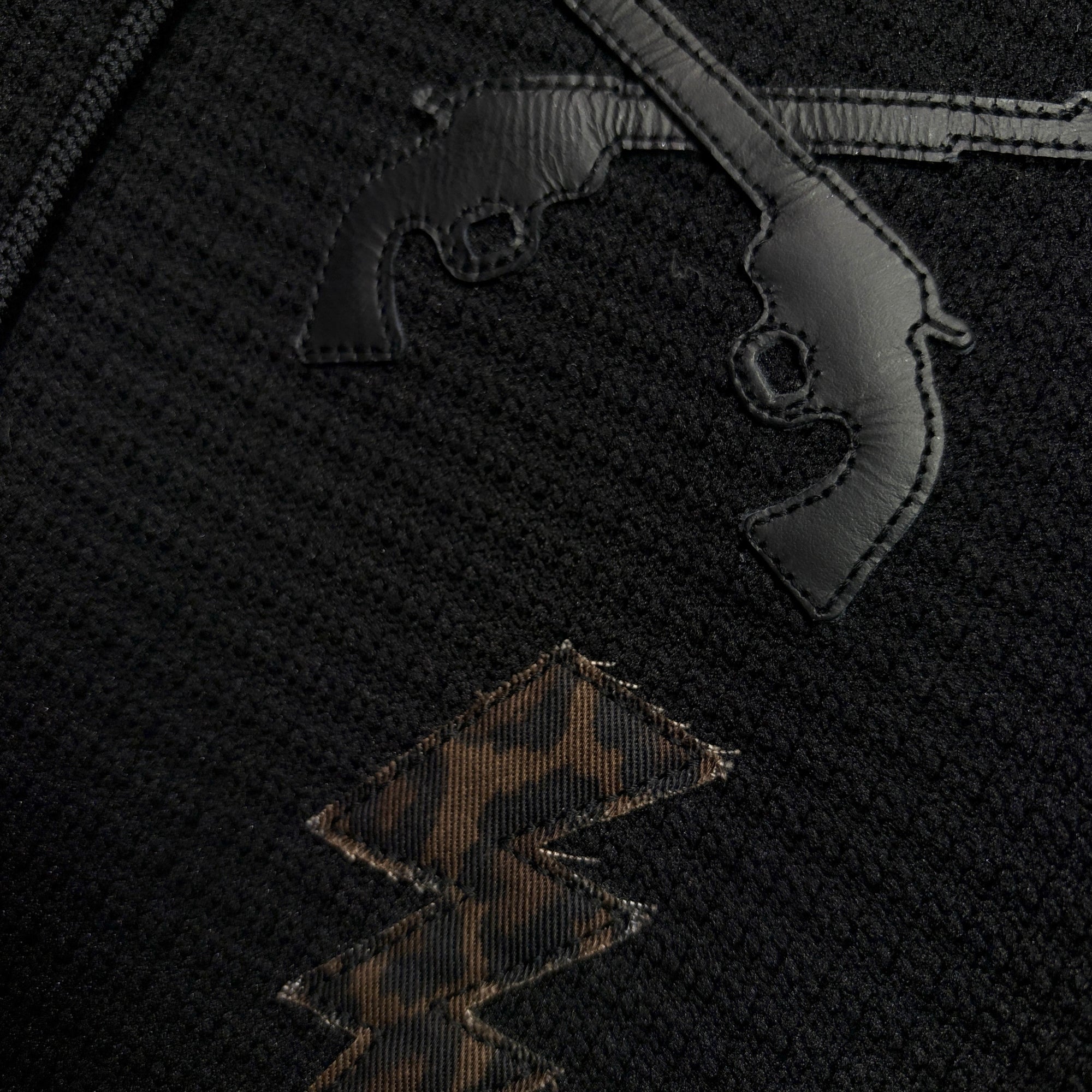 画像をギャラリービューアに読み込む, PATCH WAFFLE HOODIE / BLACK
