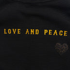 PATCH WAFFLE HOODIE / BLACK