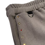 STONE NAIL BOOTS CUT PANTS / GRAY