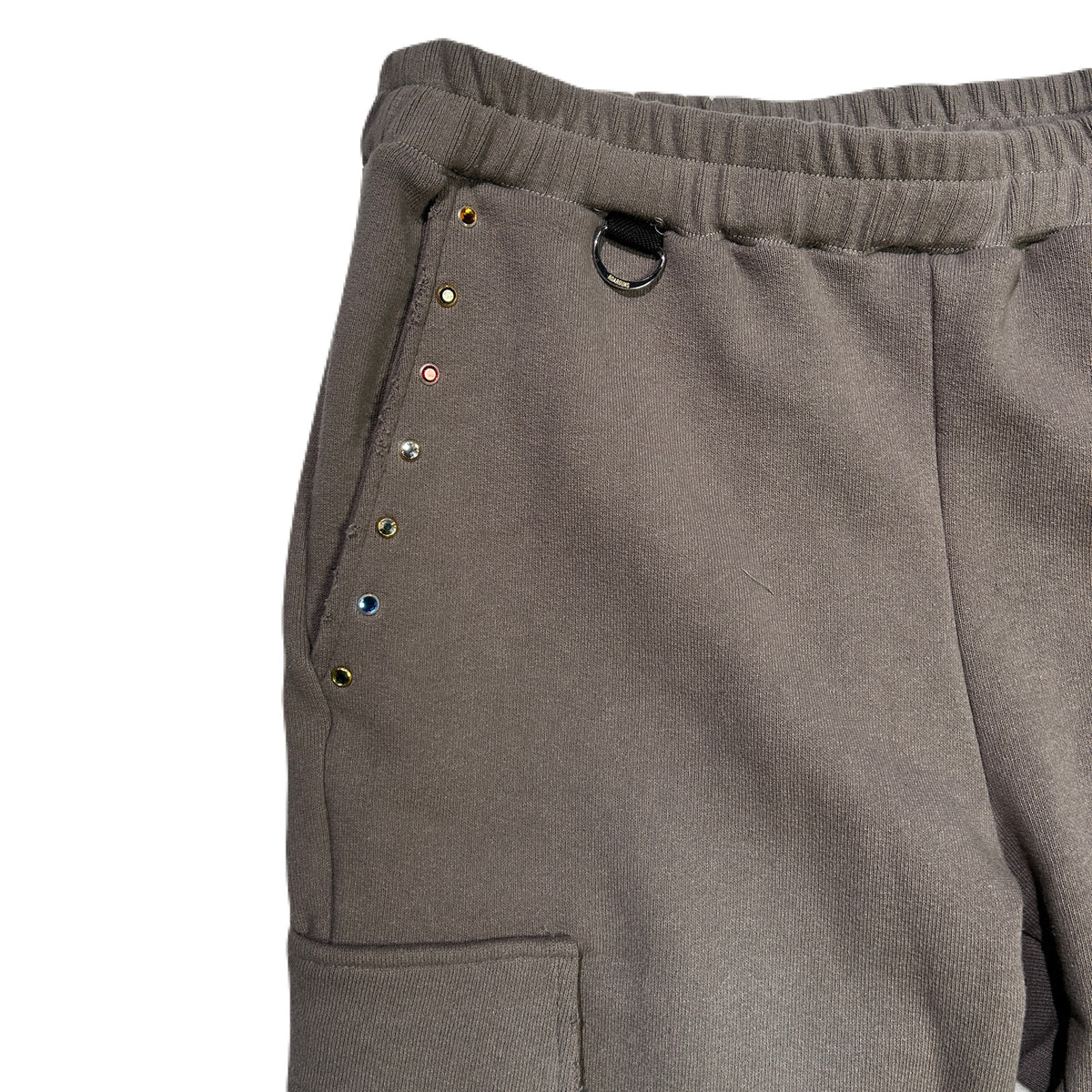STONE NAIL BOOTS CUT PANTS / GRAY