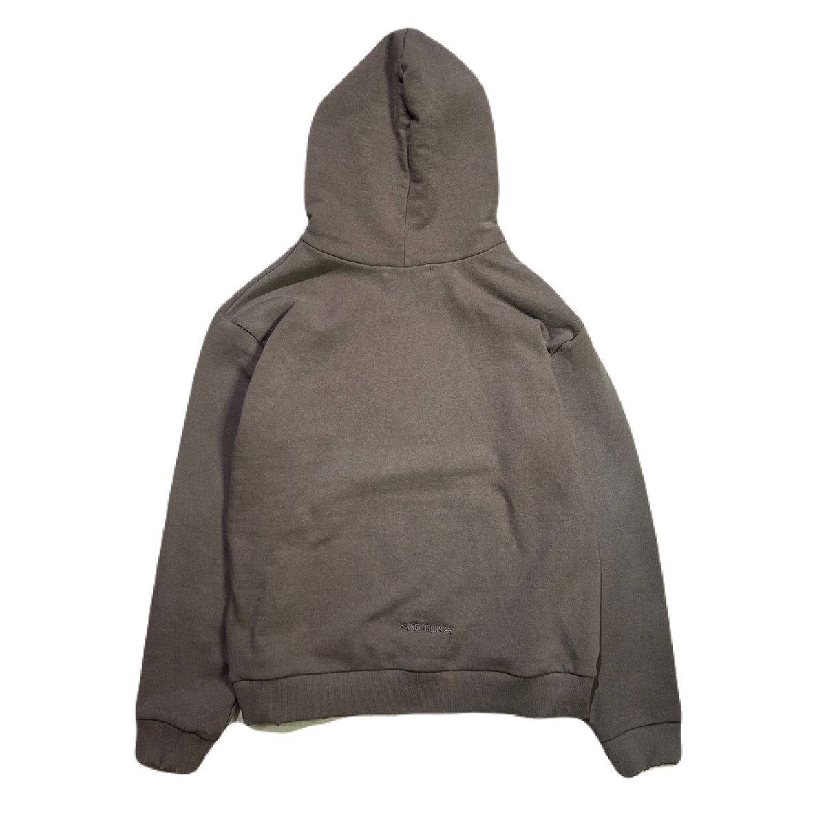 LOVE AND PEACE STONE NAIL HOODIE / GRAY