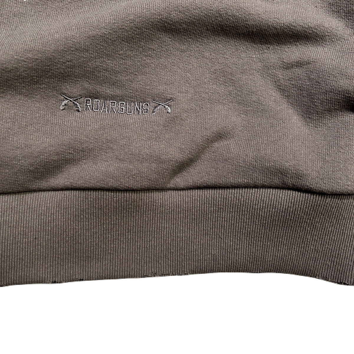 LOVE AND PEACE STONE NAIL HOODIE / GRAY