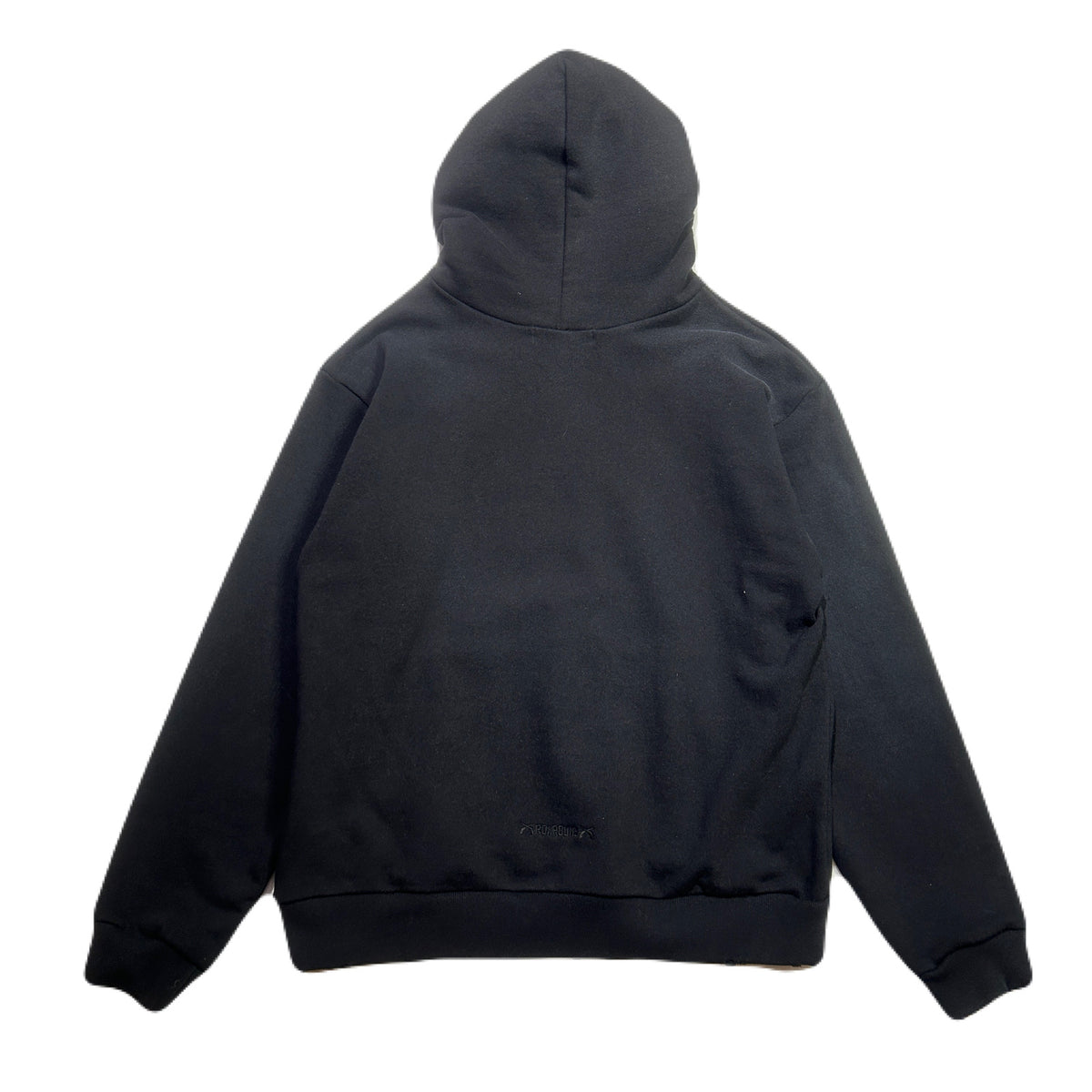 LOVE AND PEACE STONE NAIL HOODIE / BLACK