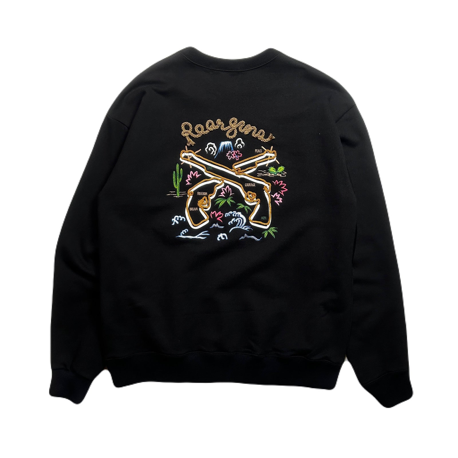 Load image into Gallery viewer, SOUVENIR SWEAT SHIRT / BLACK*COLOR