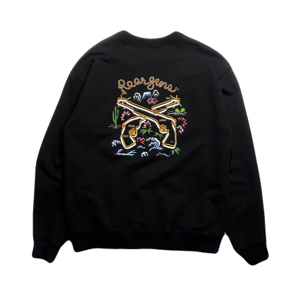Load image into Gallery viewer, SOUVENIR SWEAT SHIRT / BLACK*COLOR