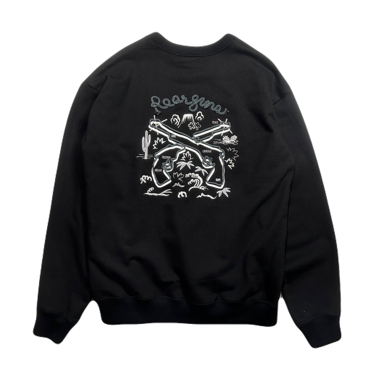 SOUVENIR SWEAT SHIRT / BLACK*MONO