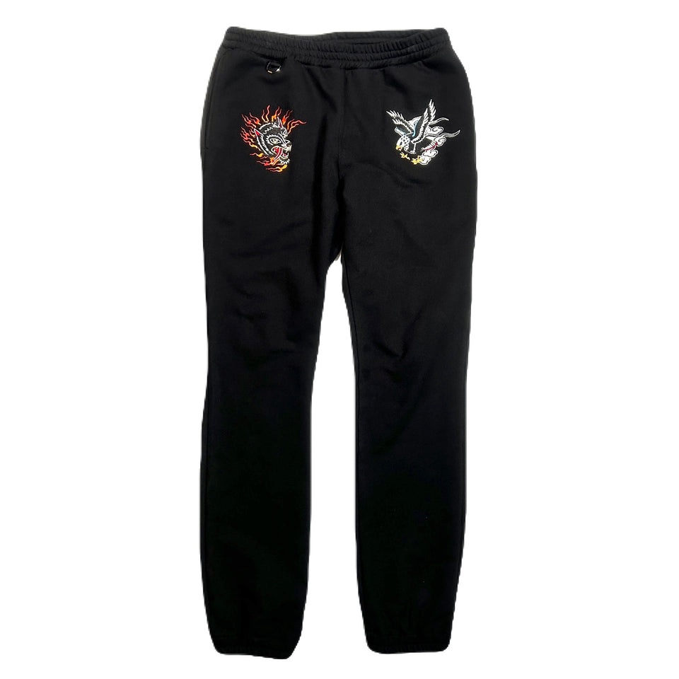 画像をギャラリービューアに読み込む, SOUVENIR SWEAT PANTS / BLACK*COLOR