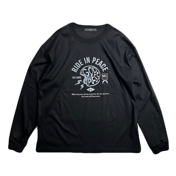 RIDE IN PEACE L/S T-SHIRT / BLACK