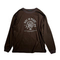 RIDE IN PEACE L/S T-SHIRT / BROWN
