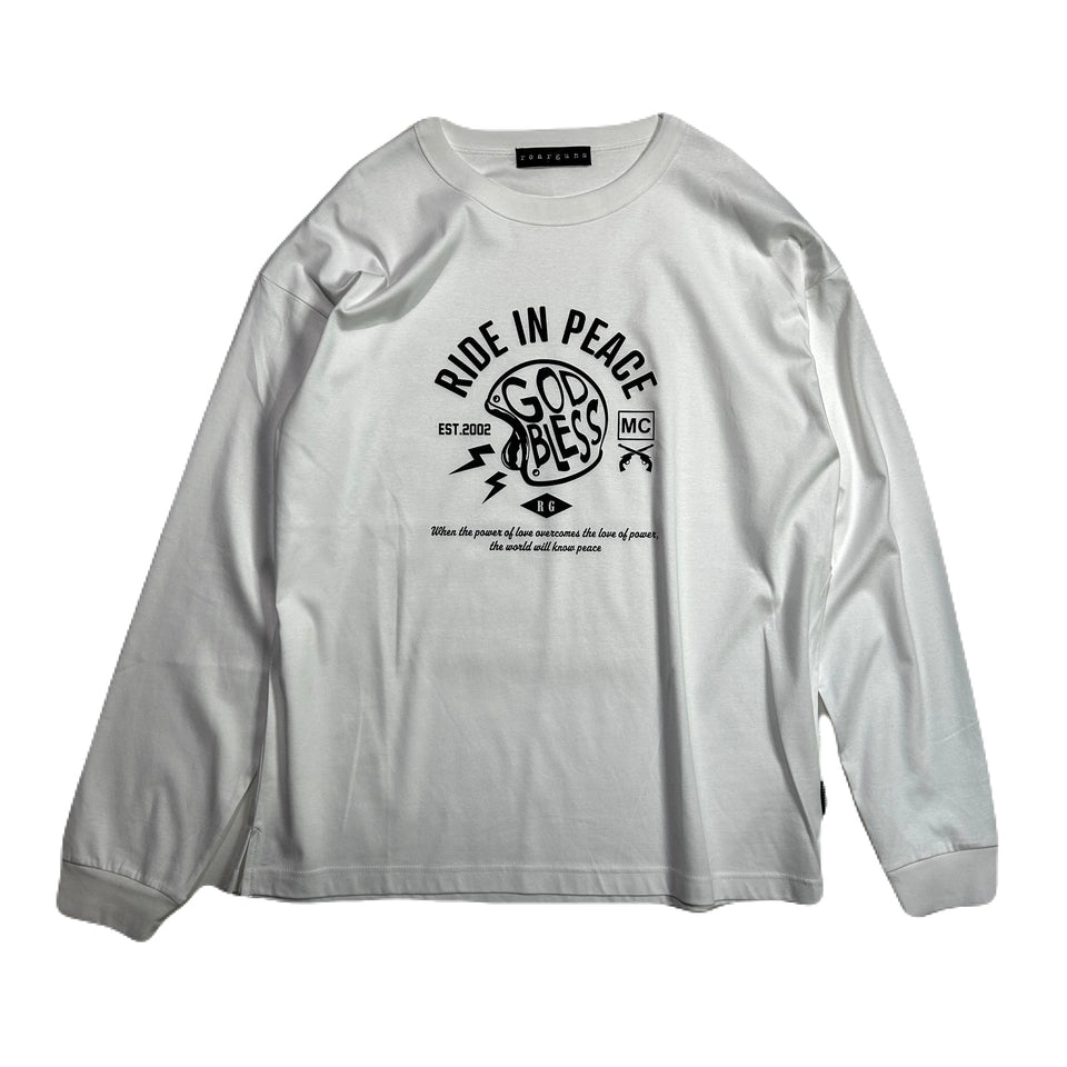 画像をギャラリービューアに読み込む, RIDE IN PEACE L/S T-SHIRT / WHITE