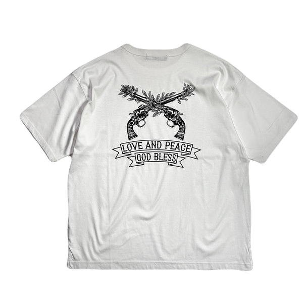 OLIVE TREE CROSSGUN T-SHIRT / WHITE