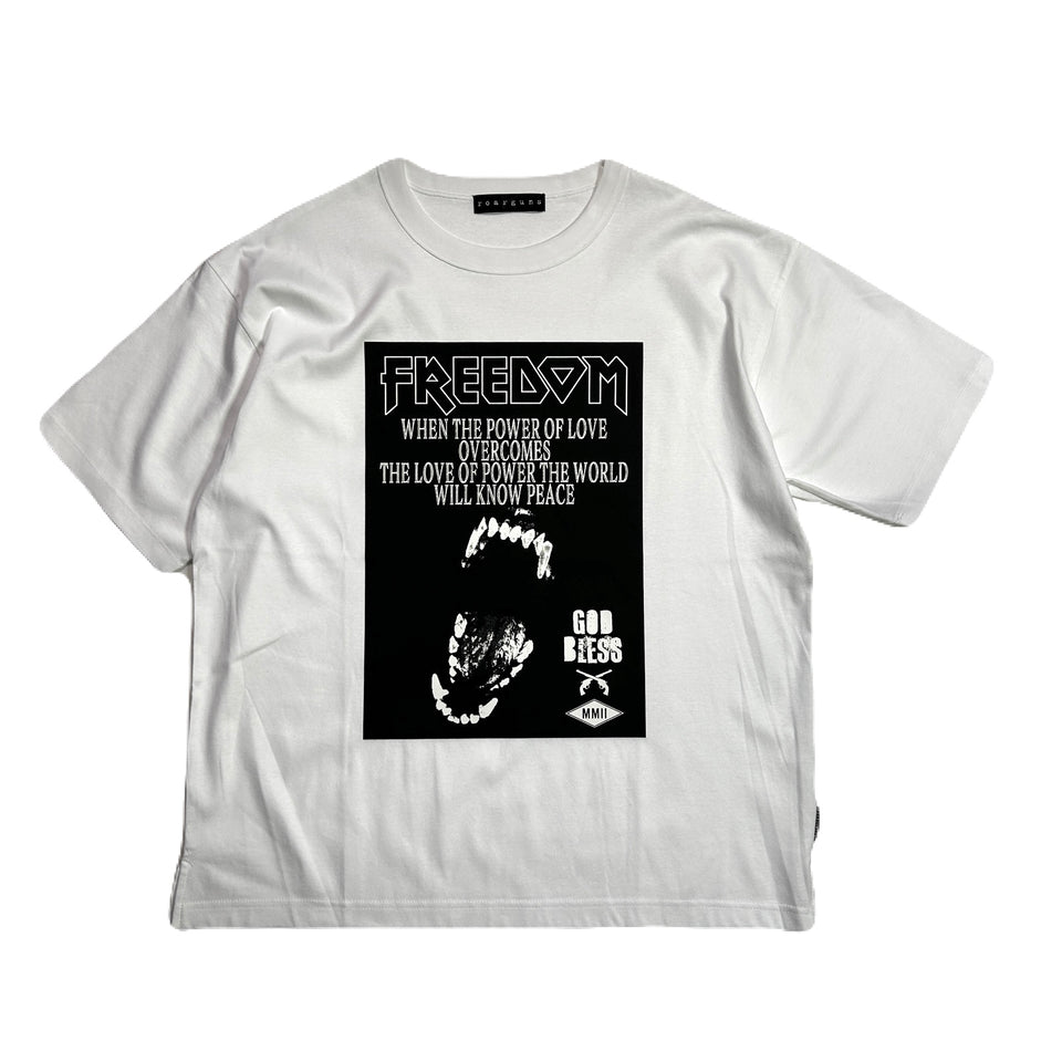 画像をギャラリービューアに読み込む, FREEDOM ROAR T-SHIRT / WHITE