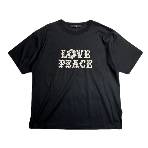 LOVE PEACE HOTFIX T-SHIRT / BLACK