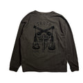 FROCKY PRINT L/S T-SHIRT / BROWN