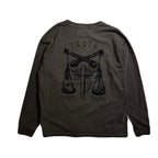 FROCKY PRINT L/S T-SHIRT / BROWN