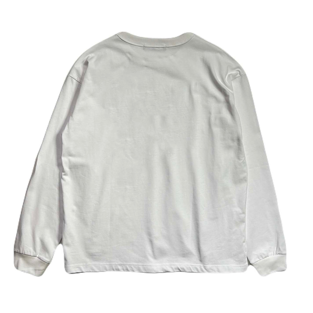 RE-STOCK CHEEKEY PRINT L/S T-SHIRT / WHITE