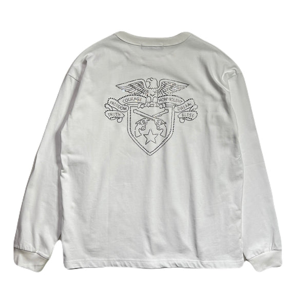 EAGLE CRYSTAL L/S T-SHIRT / WHITE