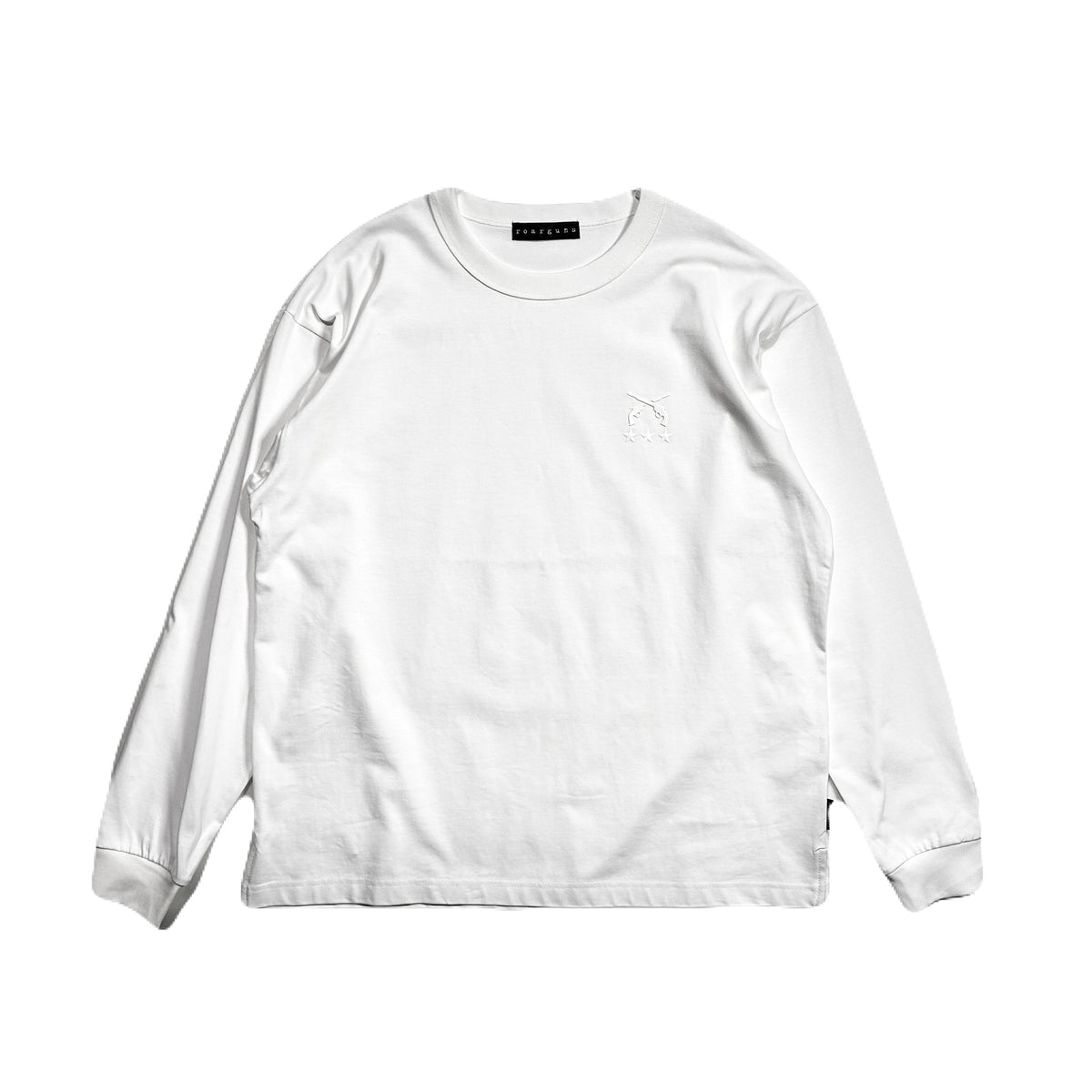CROSSGUN 3 STARS TPU L/S T-SHIRT / WHITE