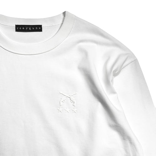 CROSSGUN 3 STARS TPU L/S T-SHIRT / WHITE