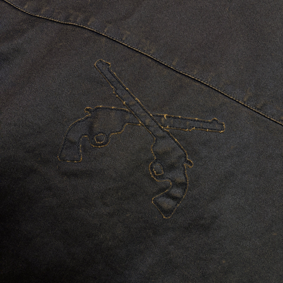 画像をギャラリービューアに読み込む, STONE WASH COATING JACKET / BLACK