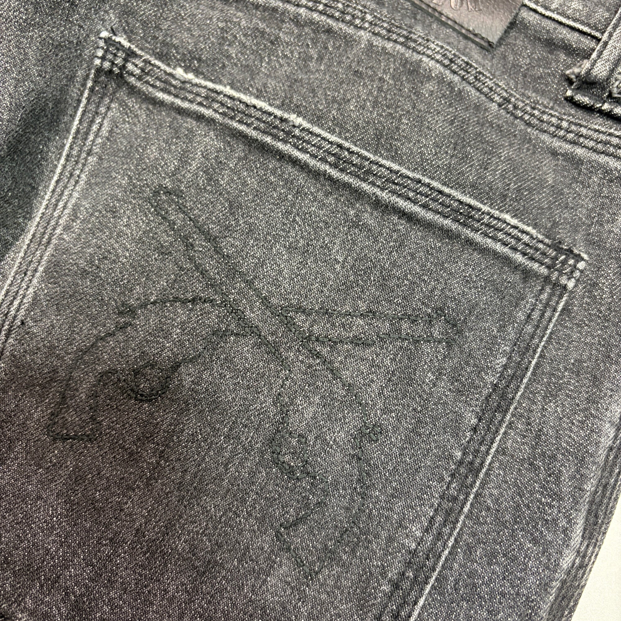 画像をギャラリービューアに読み込む, ARCHIVE STRETCH DENIM PANTS / BLACK