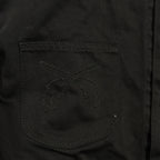 COTTON SATIN SHORT JACKET / BLACK
