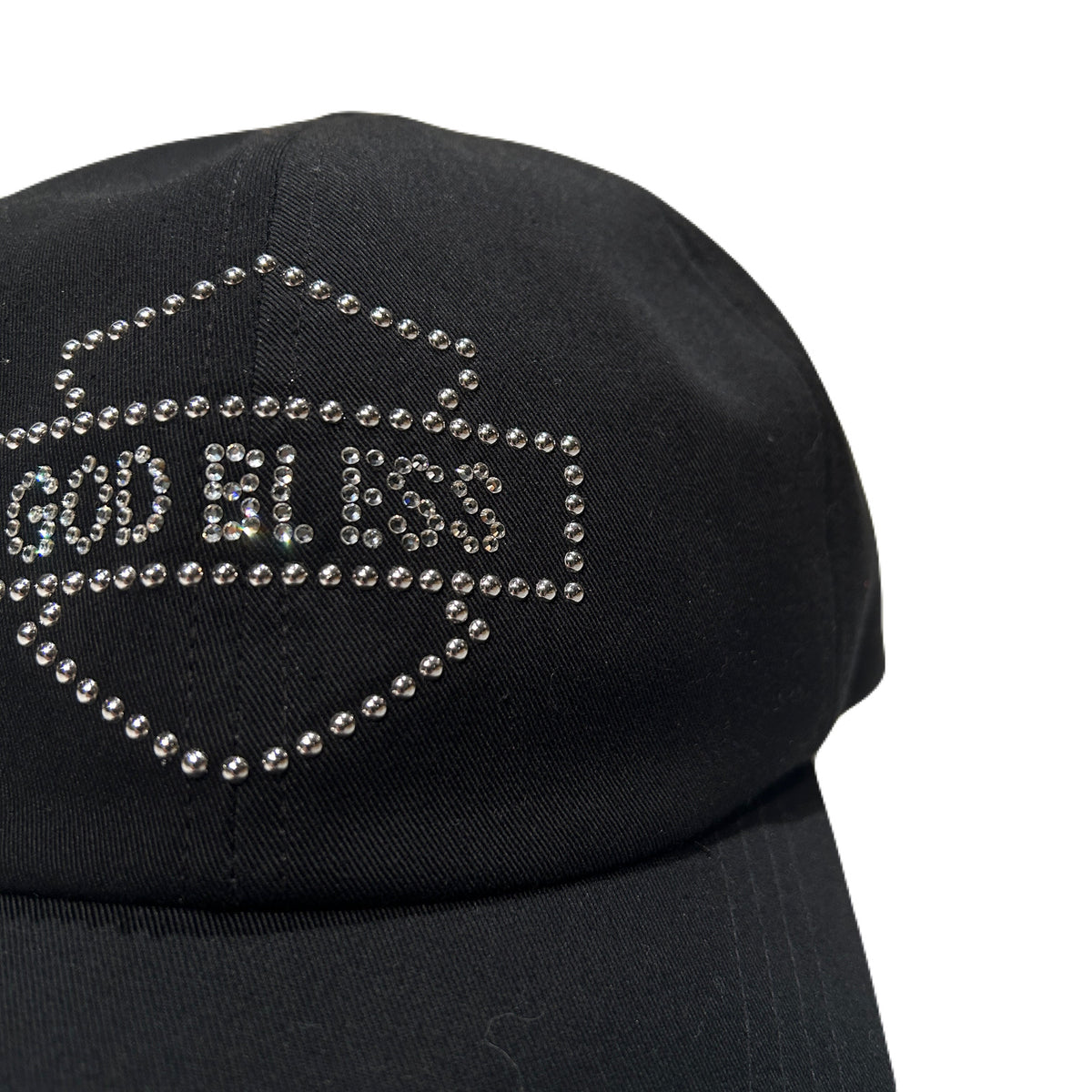 GOD BLESS CRYSTAL BB CAP / BLACK