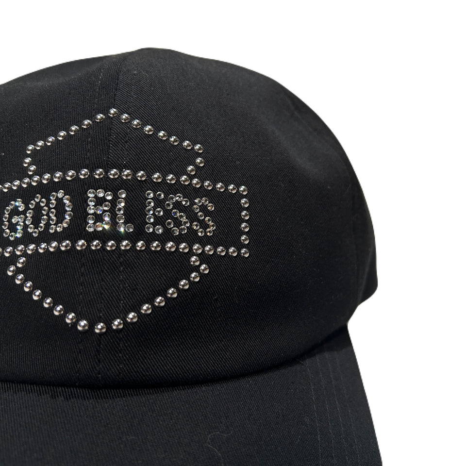 画像をギャラリービューアに読み込む, GOD BLESS CRYSTAL BB CAP / BLACK