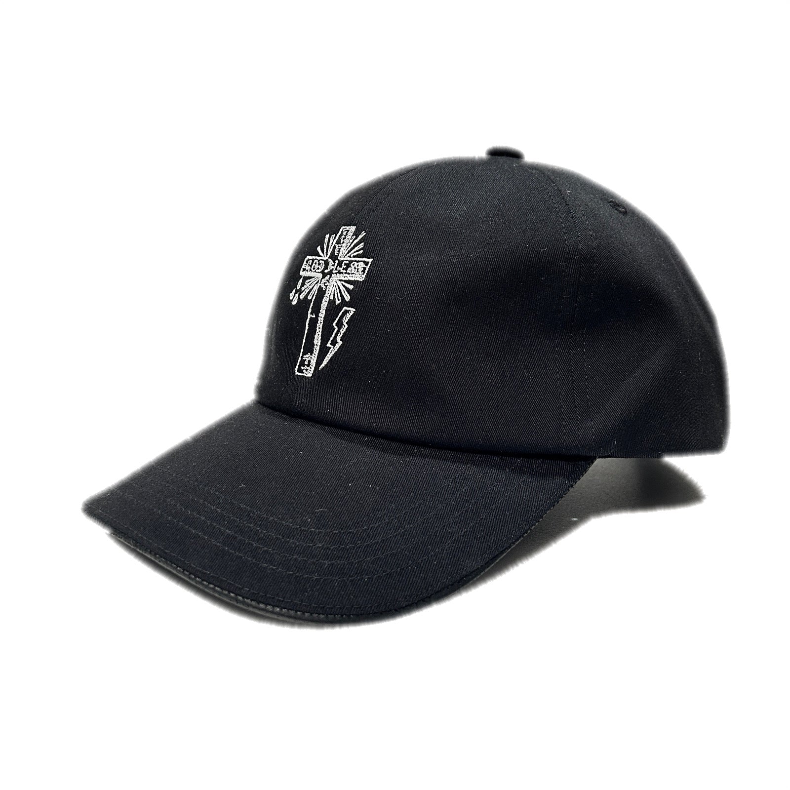 画像をギャラリービューアに読み込む, CROSS EMBROIDERY BB CAP / BLACK