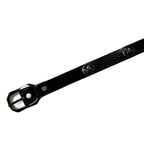 LONG CONCHO LEATHER BELT / BLACK