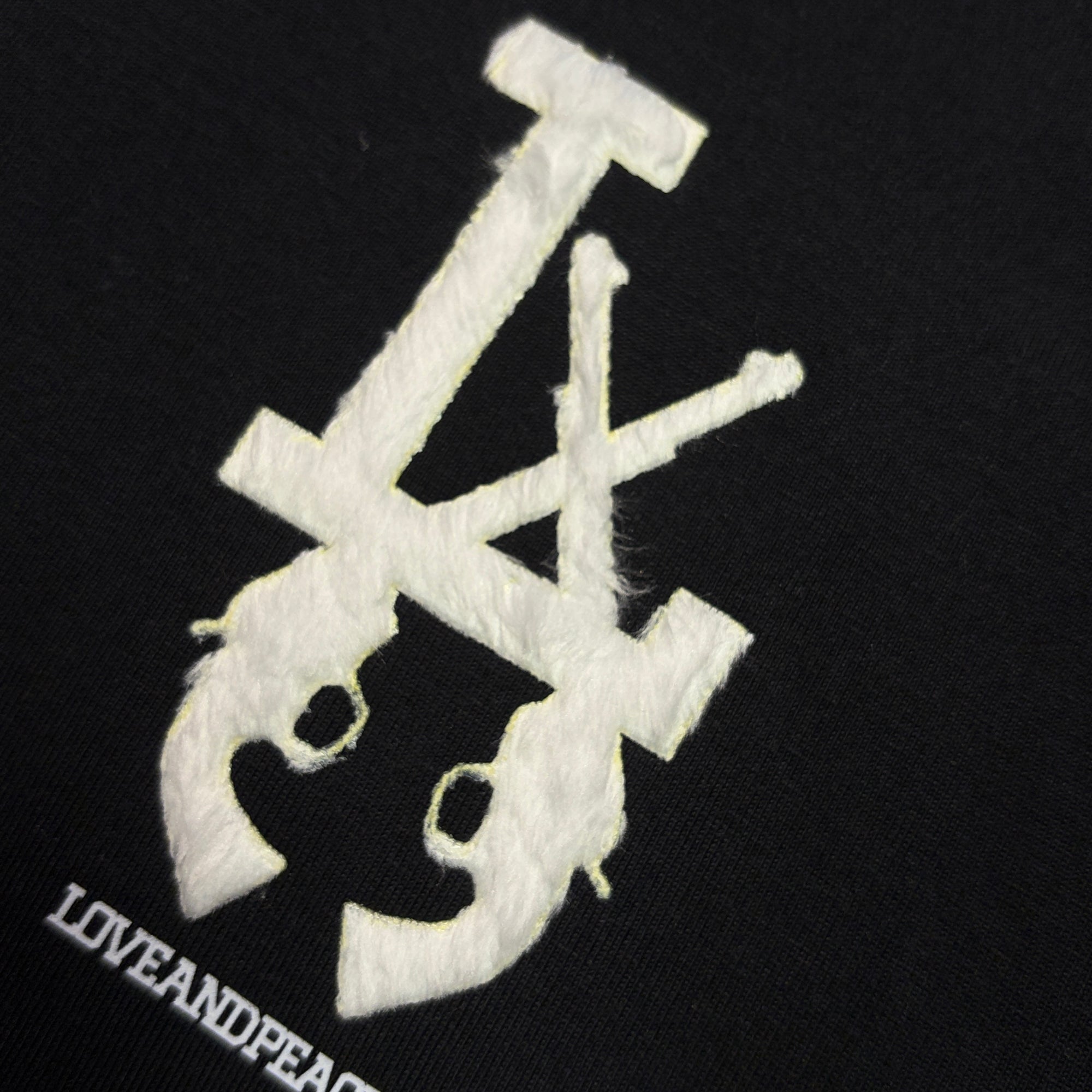 将图片加载到图库查看器，LA FAR PRINT T-SHIRT / BLACK