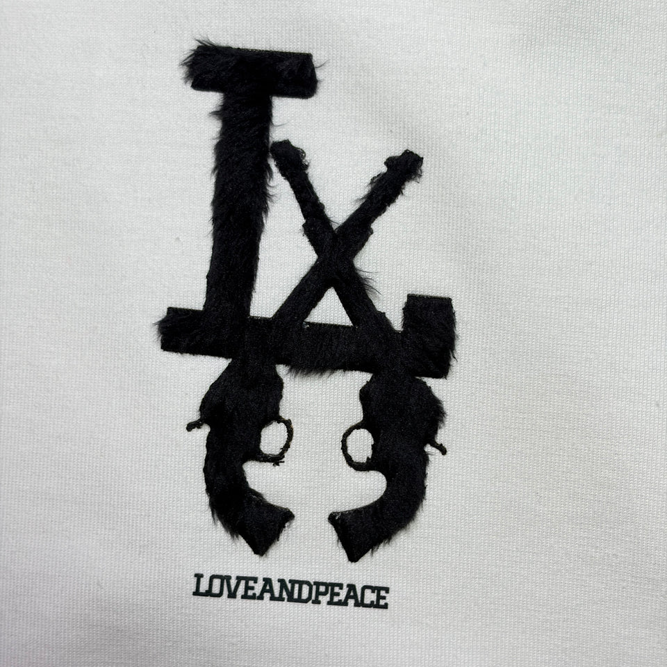 将图片加载到图库查看器，LA FAR PRINT T-SHIRT / WHITE