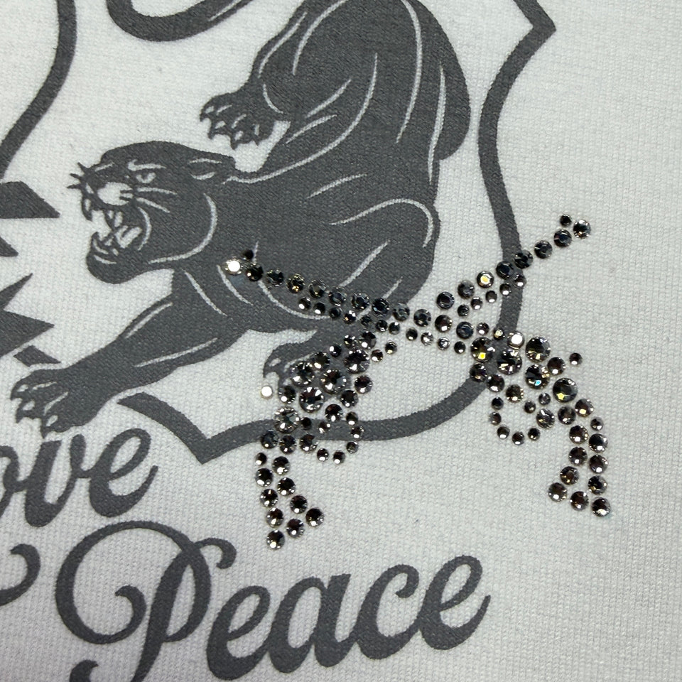 画像をギャラリービューアに読み込む, ORGANIC COTTON PANTHER T-SHIRT / WHITE