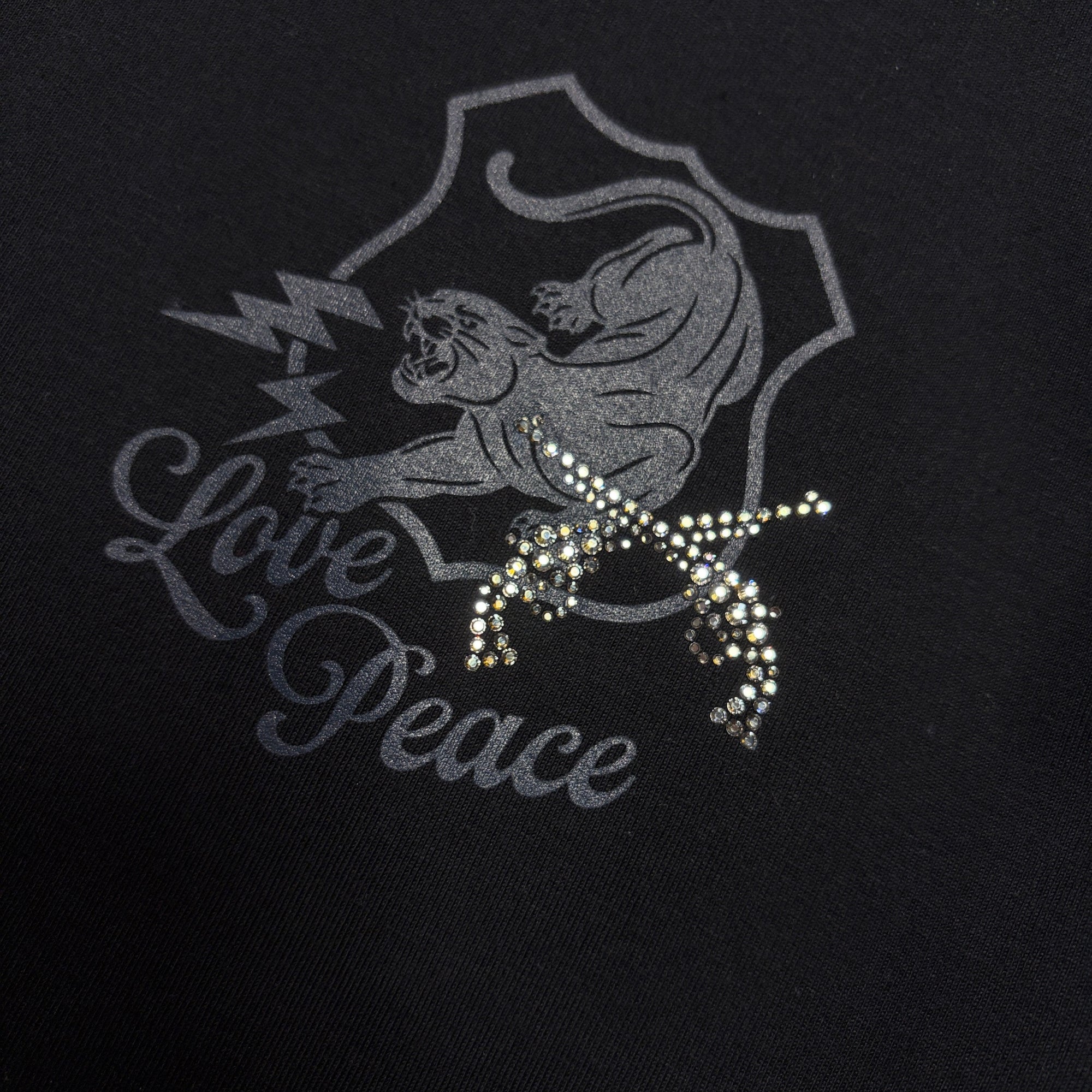 画像をギャラリービューアに読み込む, ORGANIC COTTON PANTHER T-SHIRT / BLACK