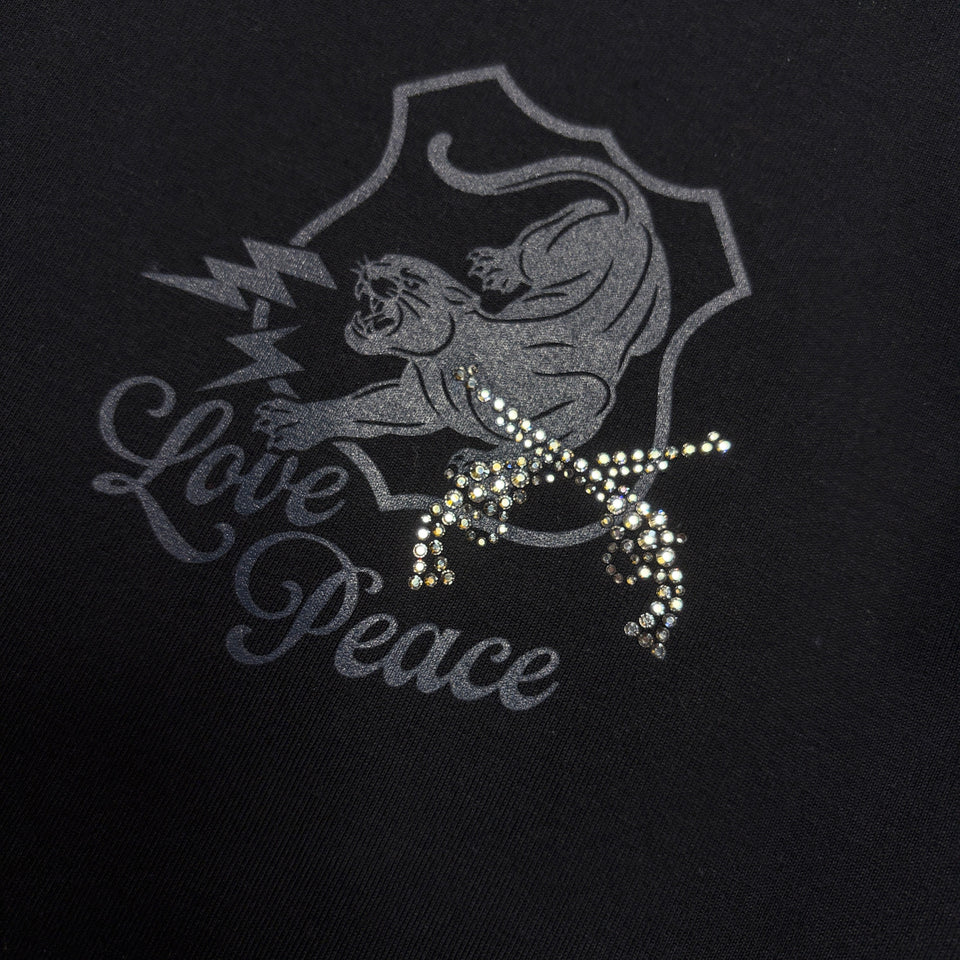 画像をギャラリービューアに読み込む, ORGANIC COTTON PANTHER T-SHIRT / BLACK