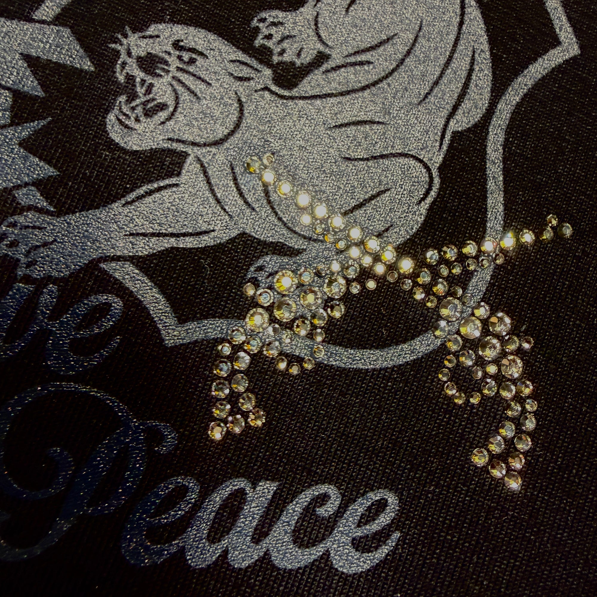 画像をギャラリービューアに読み込む, ORGANIC COTTON PANTHER T-SHIRT / BLACK