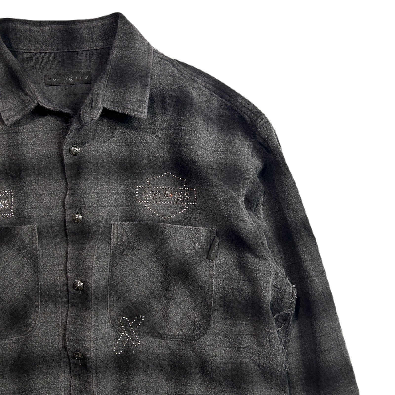画像をギャラリービューアに読み込む, SHGGY CHECK SHIRT CRYSTAL / BLACK