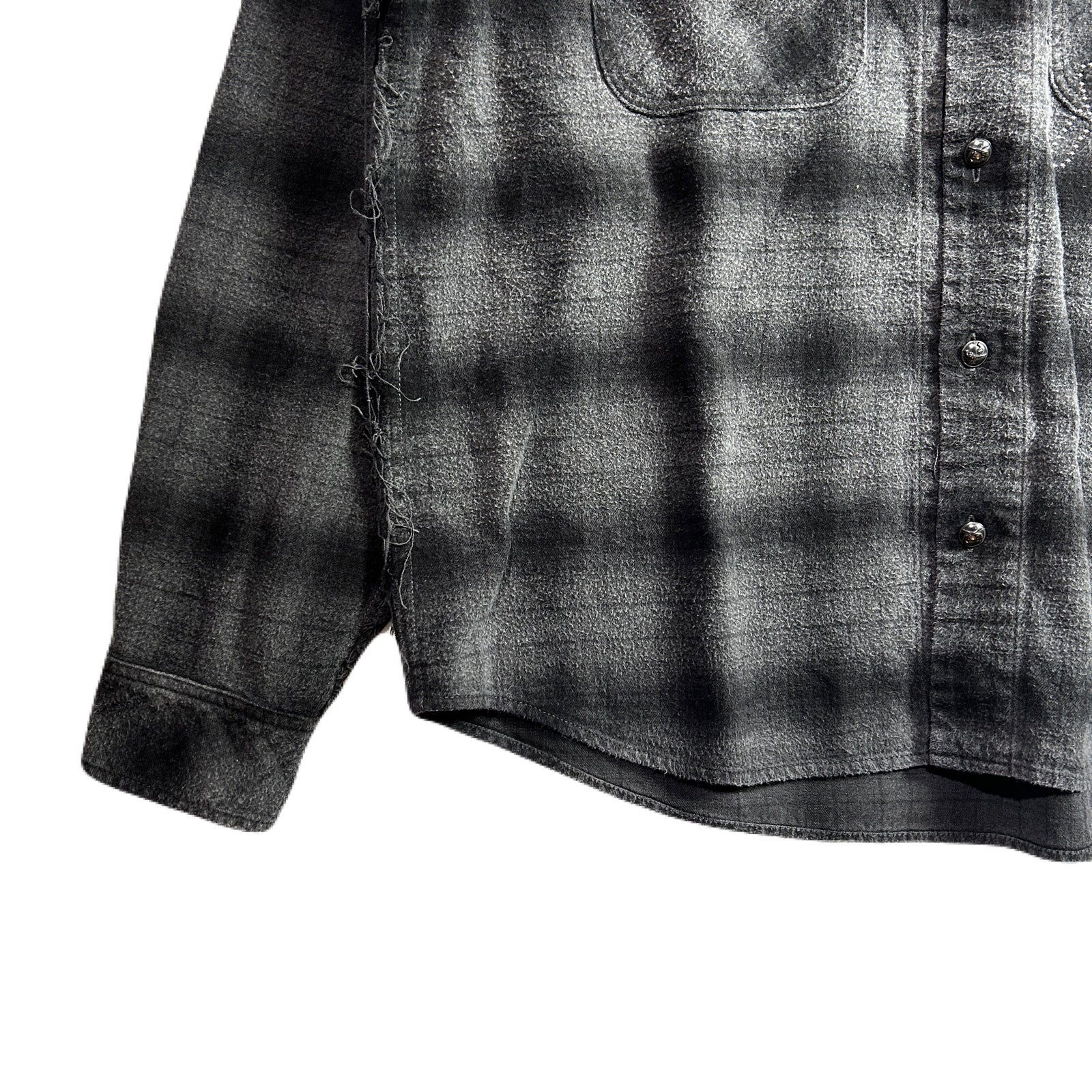 画像をギャラリービューアに読み込む, SHGGY CHECK SHIRT CRYSTAL / BLACK