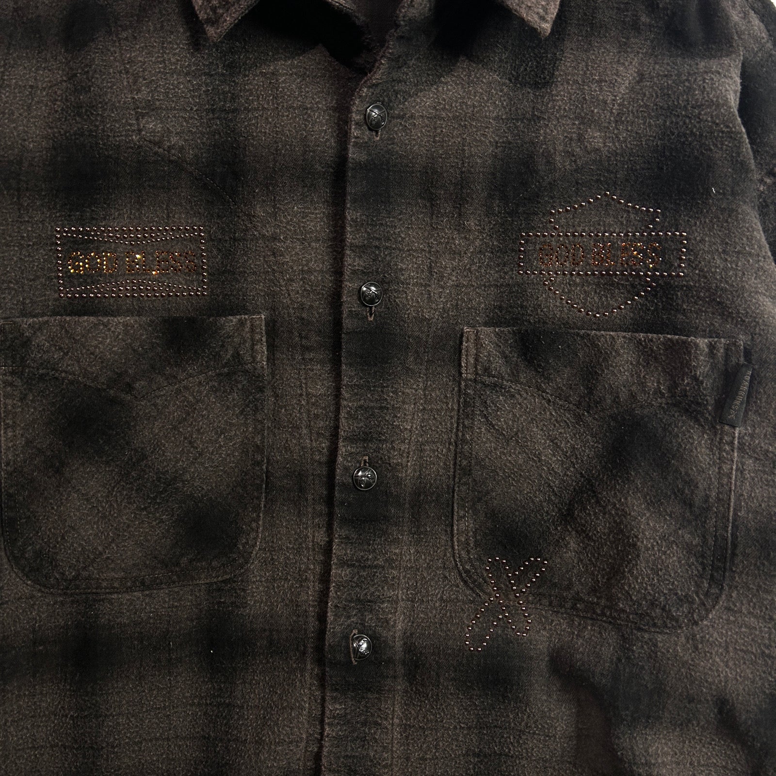 画像をギャラリービューアに読み込む, SHGGY CHECK SHIRT CRYSTAL / BROWN