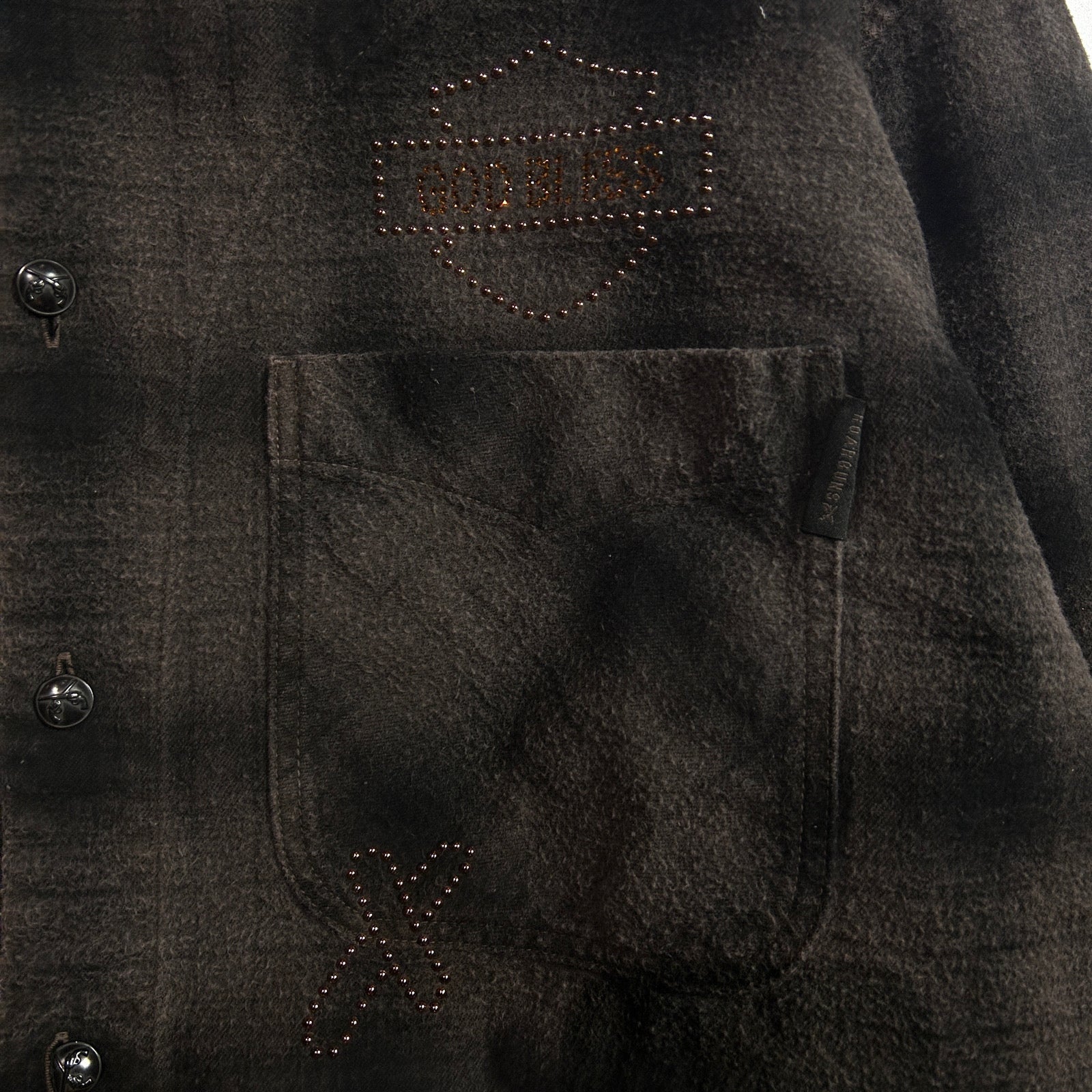 画像をギャラリービューアに読み込む, SHGGY CHECK SHIRT CRYSTAL / BROWN