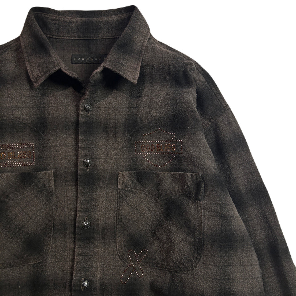 画像をギャラリービューアに読み込む, SHGGY CHECK SHIRT METAL / BRONN