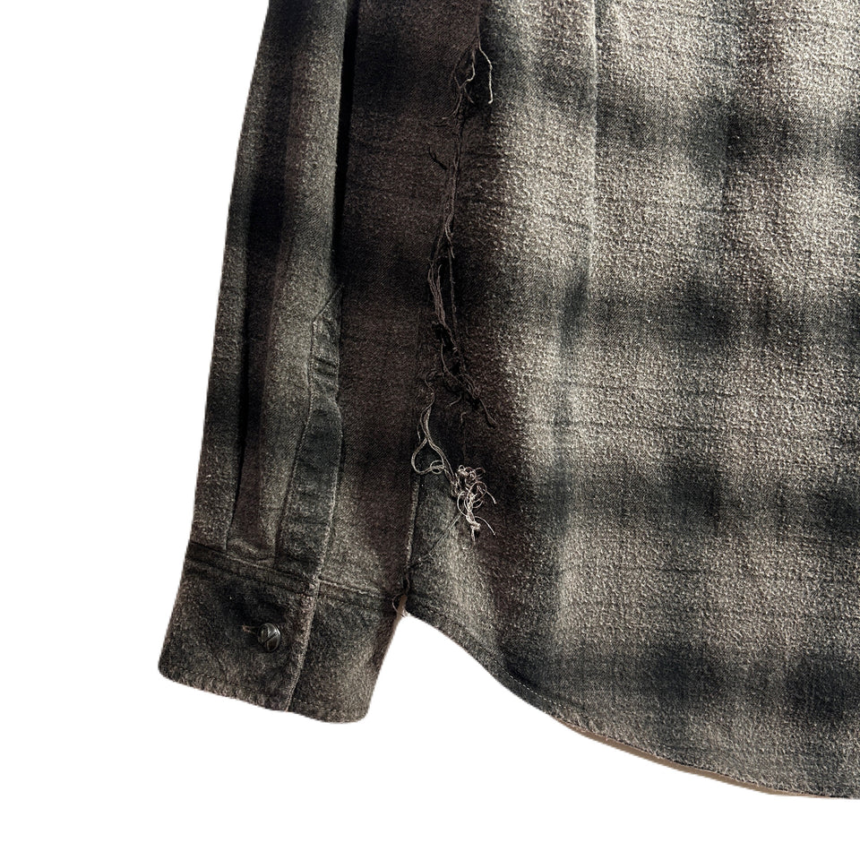 画像をギャラリービューアに読み込む, SHGGY CHECK SHIRT CRYSTAL / BROWN