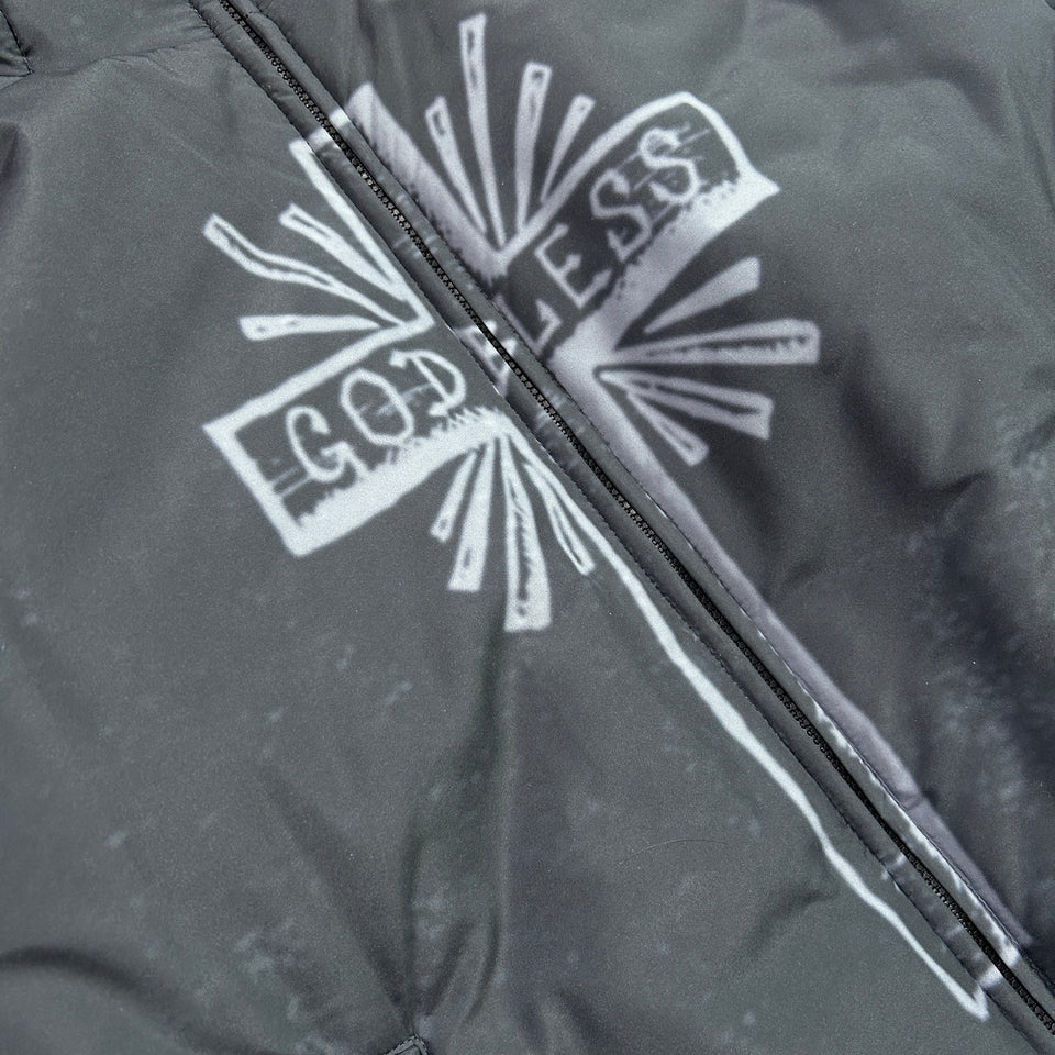 画像をギャラリービューアに読み込む, CROSS INKJET PRINT HOODIE / GRAY