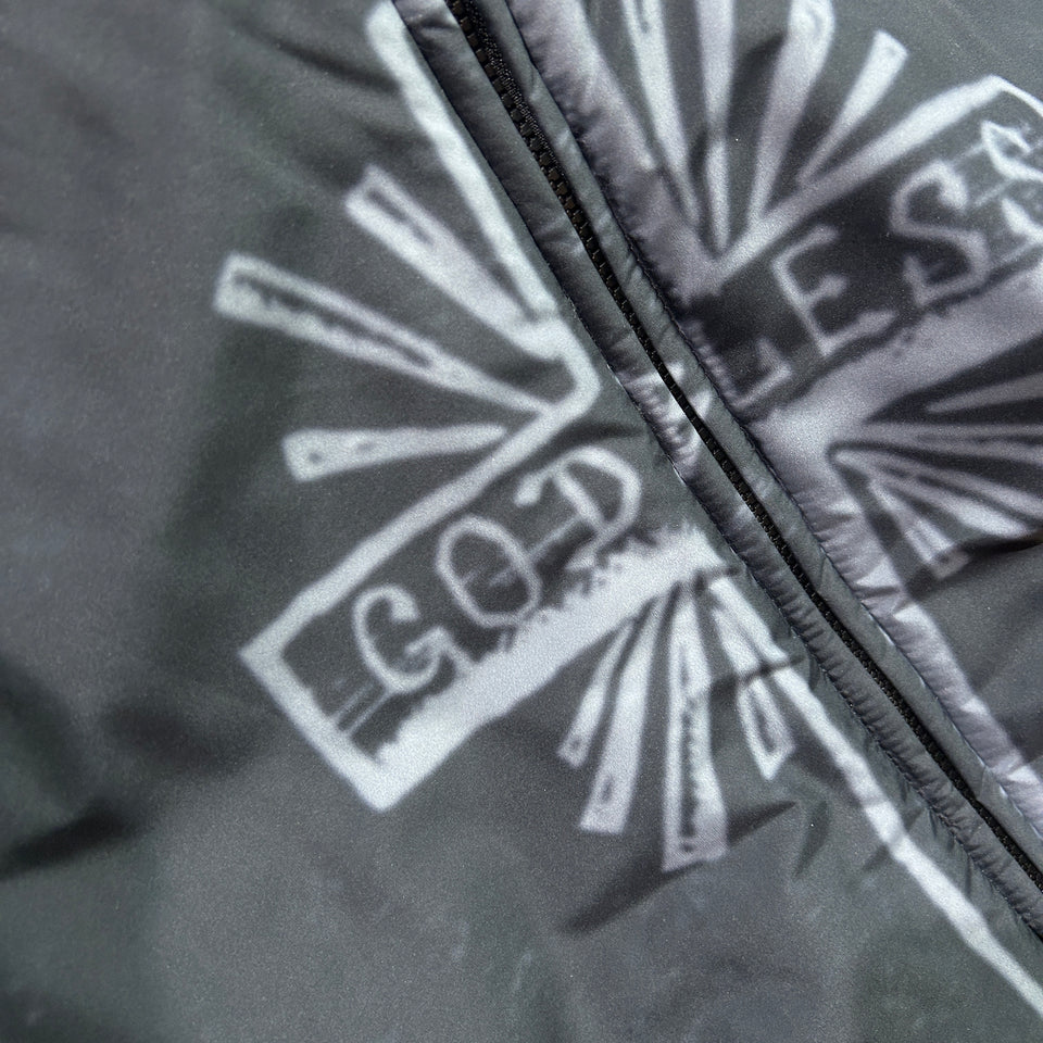 画像をギャラリービューアに読み込む, CROSS INKJET PRINT HOODIE / GRAY