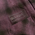 SHGGY CHECK SHIRT CRYSTAL / BURGUNDY