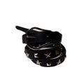 STUDS NARROW BELT / BLACK