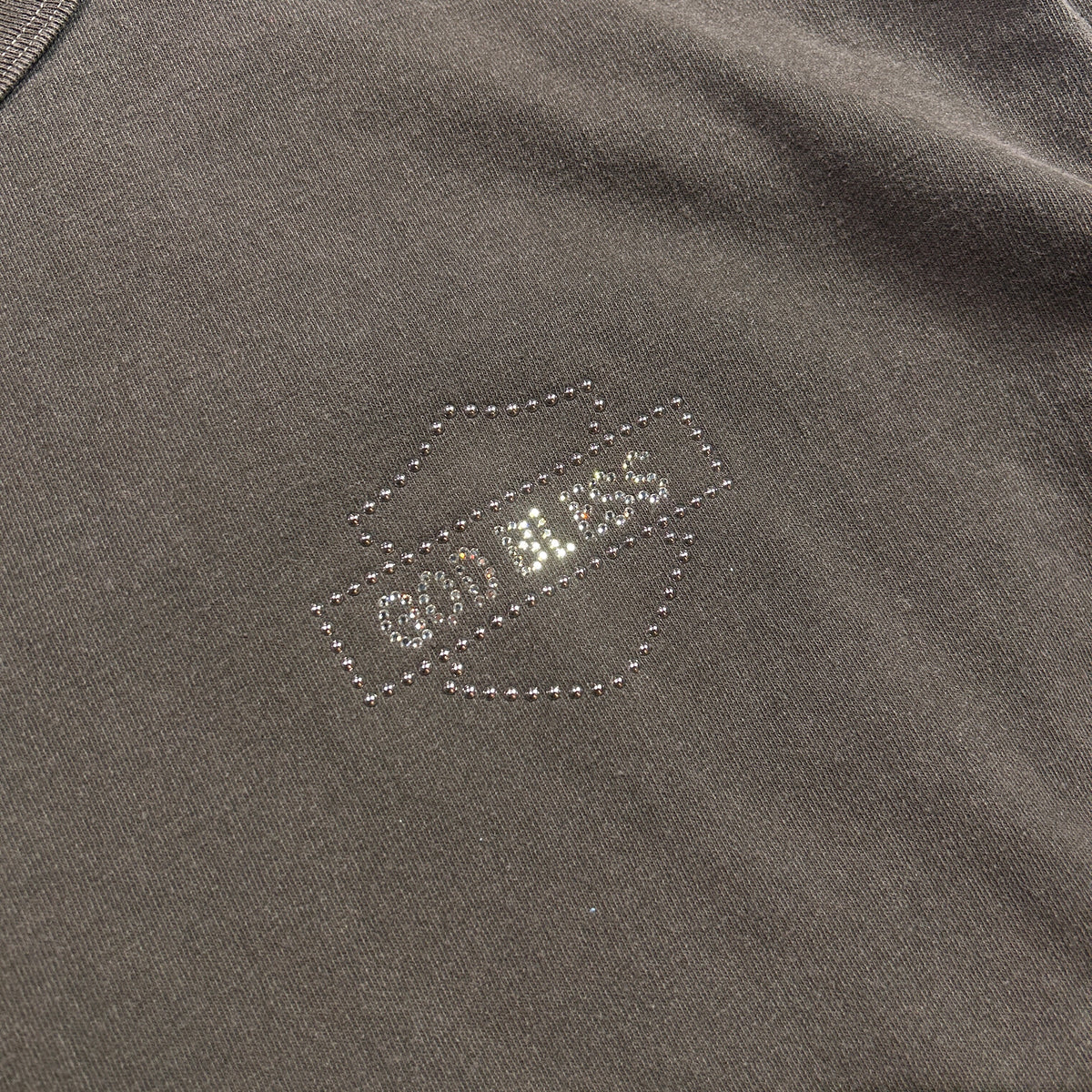 GOD BLESS CRYSTAL L/S T-SHIRT / BROWN