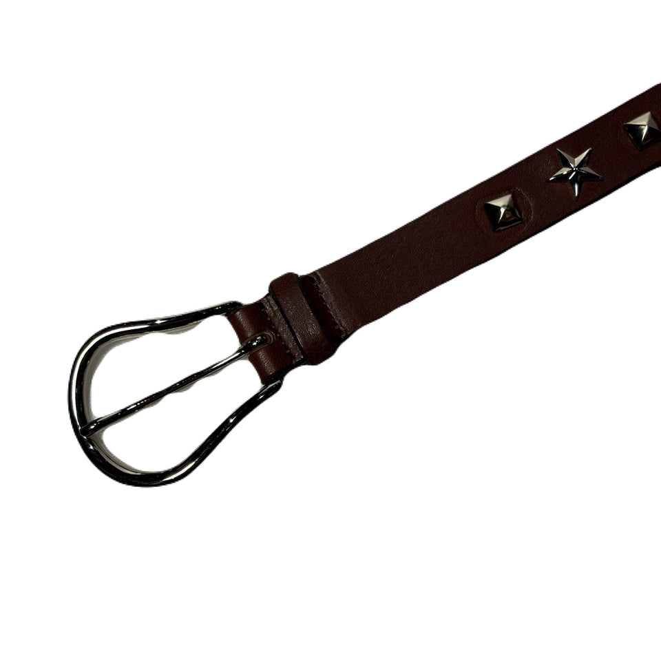画像をギャラリービューアに読み込む, STUDS NARROW BELT / BRONW