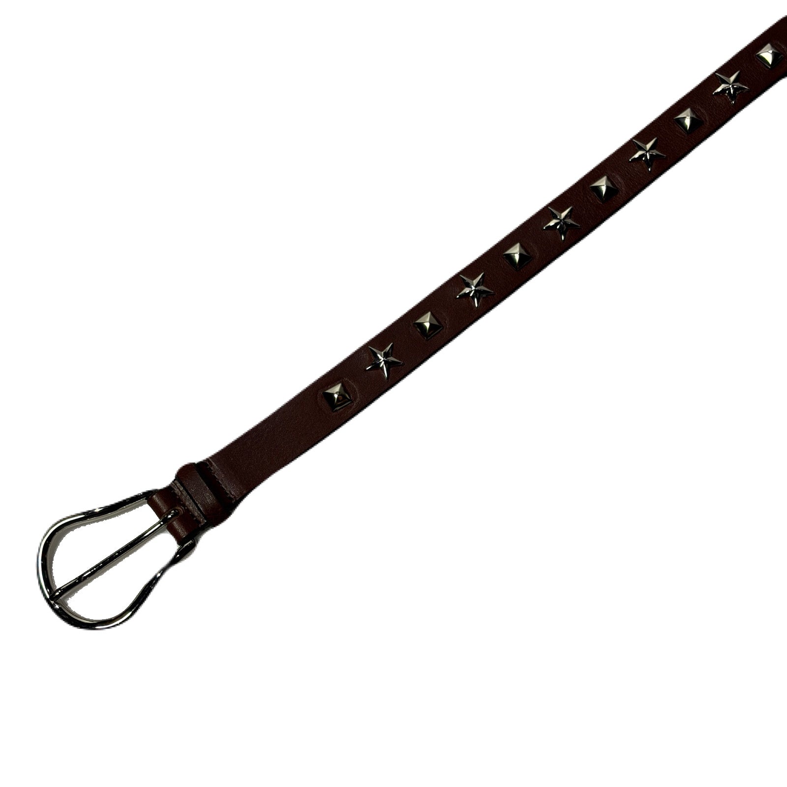 画像をギャラリービューアに読み込む, STUDS NARROW BELT / BRONW