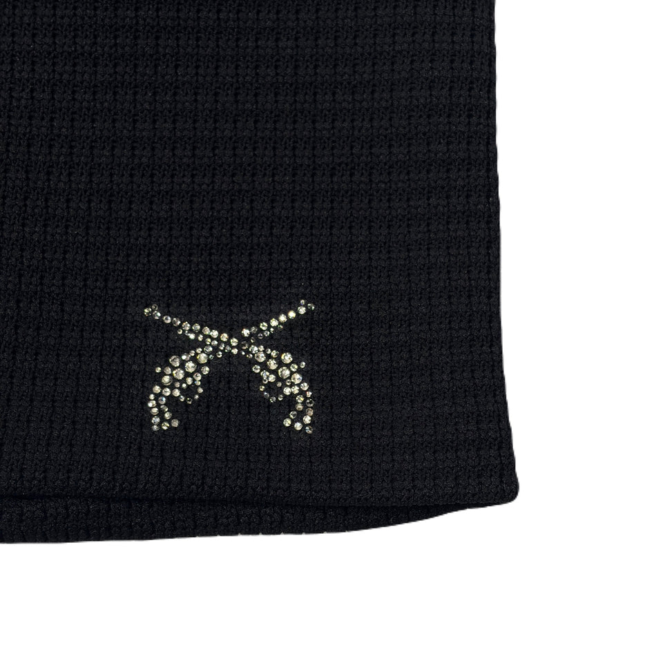 将图片加载到图库查看器，CROSSGUN CRYSTAL BEANIE / BLACK